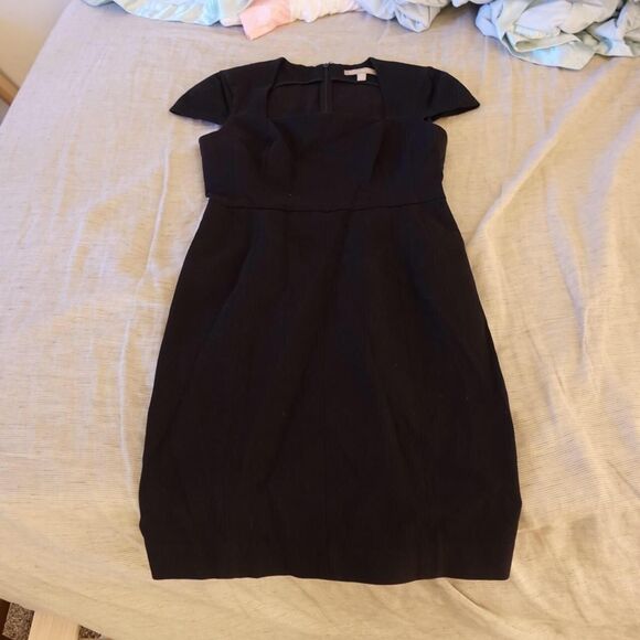 Banana Republic Black Square-Neck Structured Dress - Picture 2 of 6